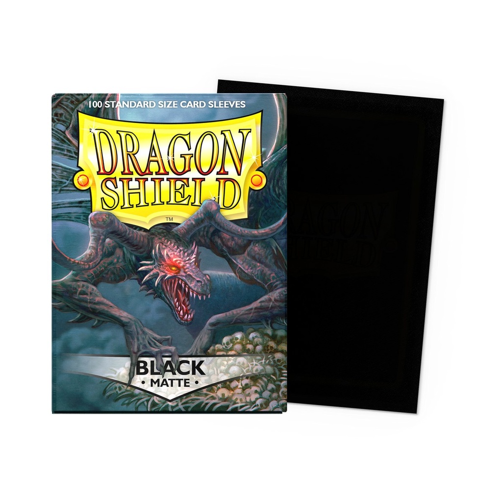 [ACC-ACC-001] Dragon Shield Matte Sleeves - Black (100 pz, formato standard)