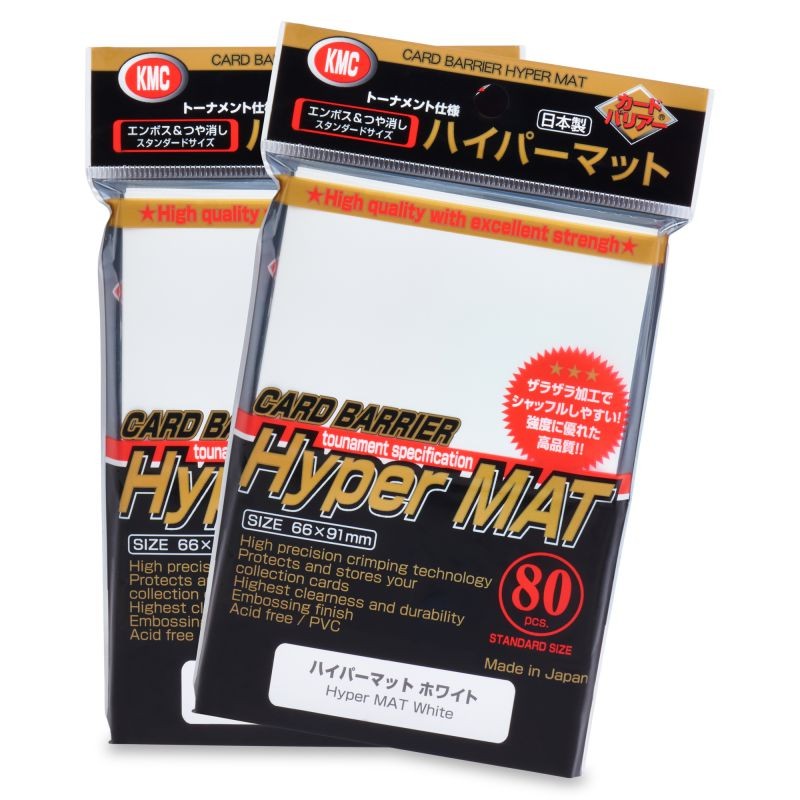 [ACC-ACC-004] KMC Hyper Matte Sleeves - White (80 pz, formato standard)