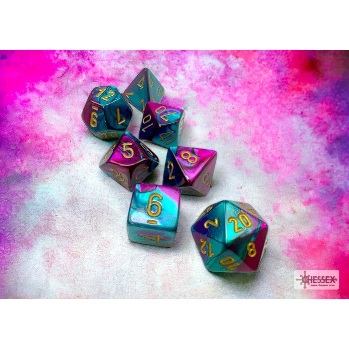 [ACC-ACC-016] Chessex Polyhedral 7-Die Set - Gemini Purple