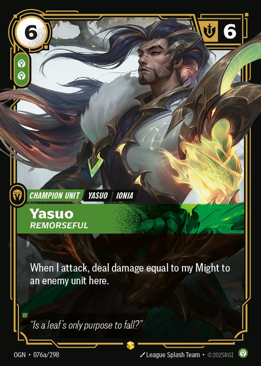 Yasuo - Remorseful (Alternate Art)