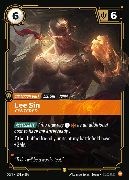 Lee Sin - Centered (Alternate Art)